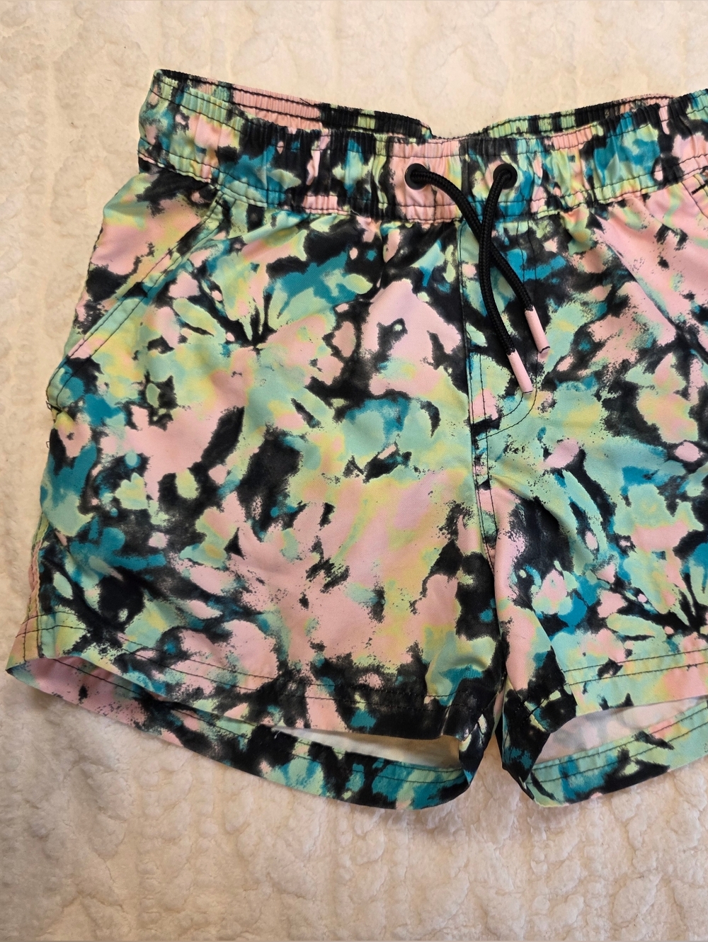 Art Class Swim Trunks Boys Large 10 12 Multicolor Abstract Print